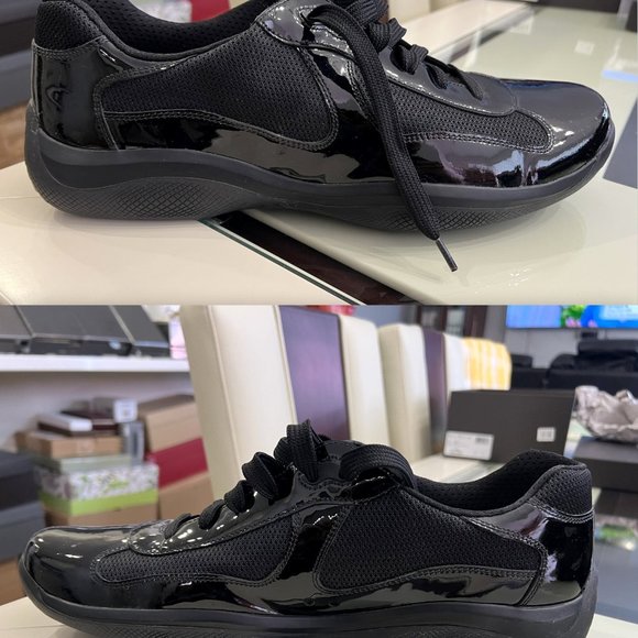 Prada Leather Americas Cup Original Men's Casual Shoes! - Picture 9 of 16